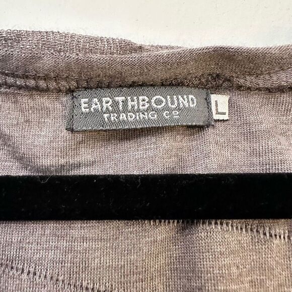 Earthbound Open Front Textured Long Line Sleeveless Cardigan Gray Large - Picture 2 of 3